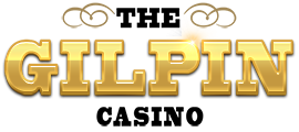 A logo for The Gilpin Casino in black and gold.