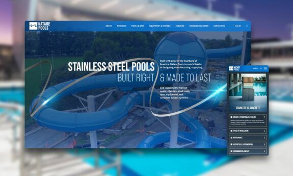 Natare industry page slider