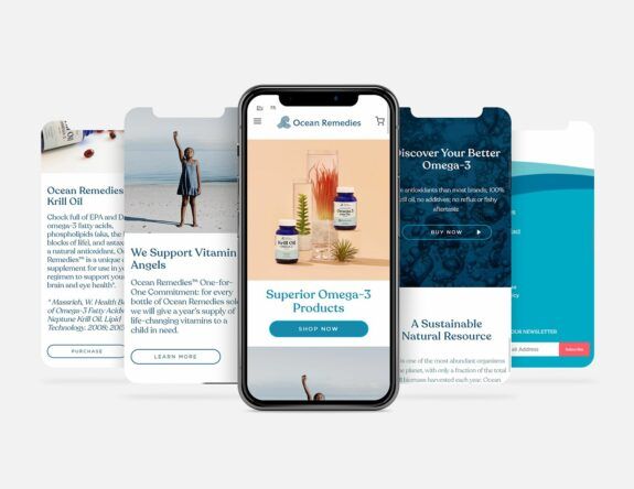 Website Design for E-Commerce Company, Ocean Remedies