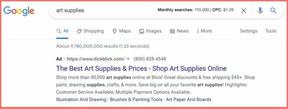 Search Ad Definition