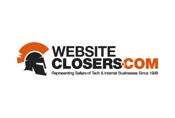 An orange, black and white logo for WebsiteClosers.com.